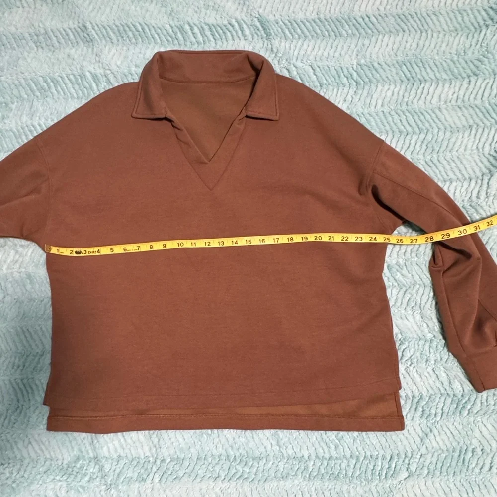 EVALESS Two Piece Women Lounge Set in Coffee 2X - Picture 13 of 16